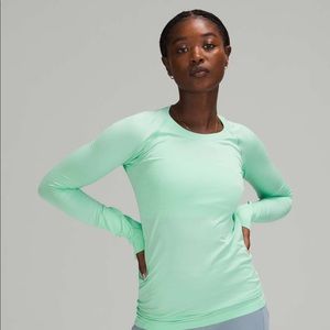 LULULEMON swiftly tech long sleeve size 8 wild mint